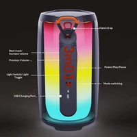 Système audio sans fil 5.0 tout-en-un pour karaoké, portable, extérieur, domestique, de bureau, avec écran intégral, lumière d'ambiance et caisson de basses