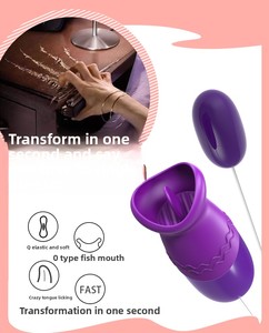 Vendita Diretta del Produttore: <span class=keywords><strong>Mini</strong></span> Vibratore a Forma di Uovo con Funzione di Leccata, Ricarica USB, Stimolatore Punto G, Giocattolo per Masturbazione Femminile - Product Image 3
