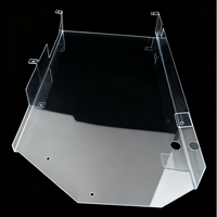 Plaque en polycarbonate PC transparente sur mesure 8mm/6mm pour thermoformage, découpe laser, pliage, protection résistante aux chocs pour machines
