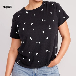 เสื้อยืดออกกำลังกายผู้หญิง คอวี แขนสั้น ผ้าทวิลล์ผสมคอตตอน/ใยไผ่ ระบายอากาศ แห้งเร็ว สำหรับวิ่งและเล่นกีฬา ขายส่ง - Product Image 4