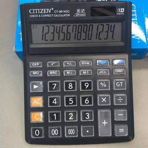 Calculatrice solaire Citizen Ct-9614gc à 14 chiffres, pour usage professionnel et financier, en ABS noir - Product Image 5