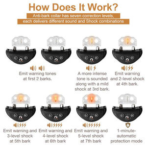 विरोधी छाल नियंत्रण कॉलर कंपन कोई बार्क कॉलर स्वचालित कुत्ता प्रशिक्षण कॉलर रिचार्जेबल - Product Image 6