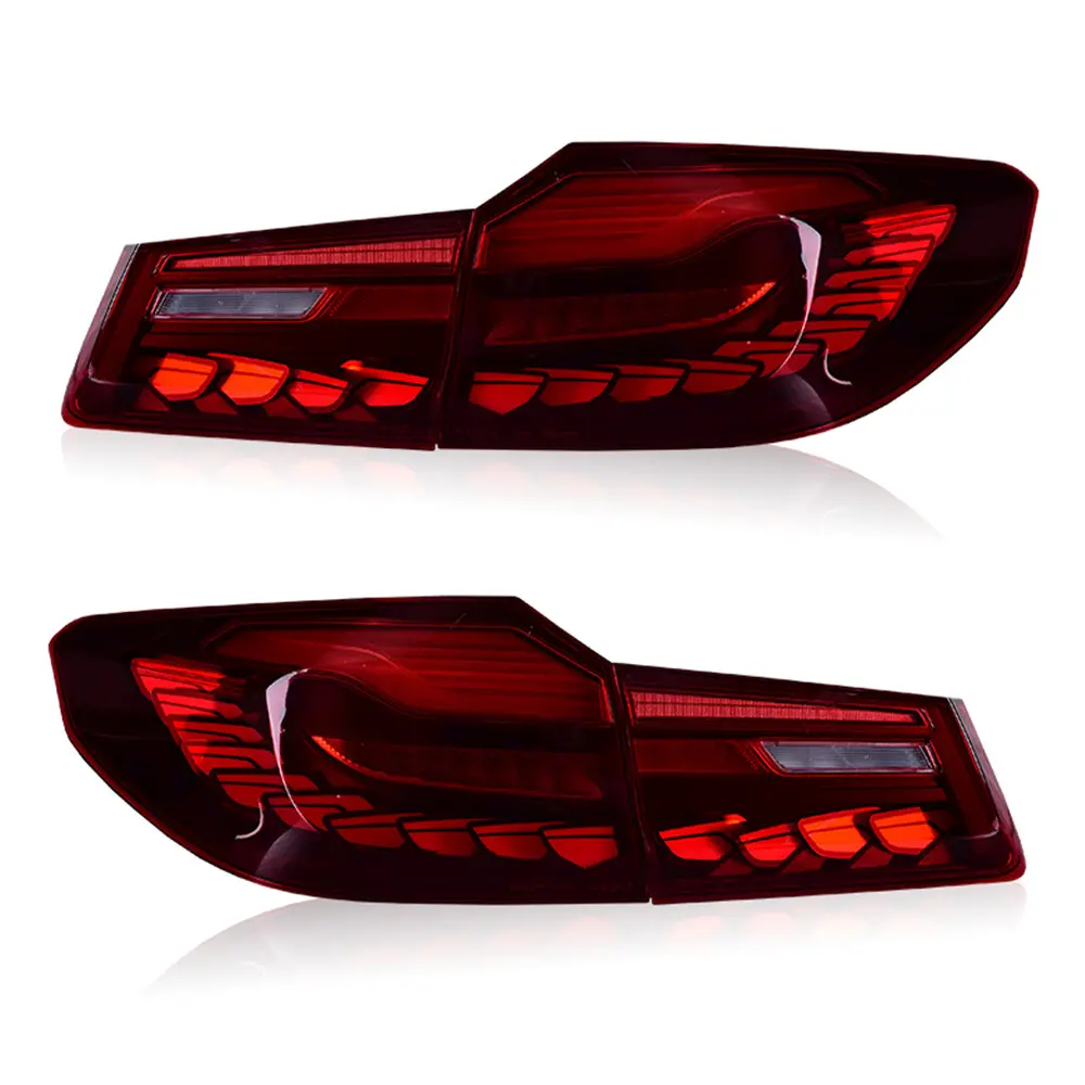 Factory Price Red Smoke Back Rear Lamp LED Tail Lights For BMW 5 series F10 F18 2011-2017 2018-2020