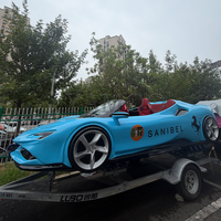 Dernier modèle de jet-car multicolore, jet-ski, bateau, embarcation rapide en fibre de verre 200 CV, OEM d'usine pour les opérations de divertissement aquatique