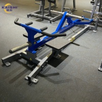 Máquina de remo con barra en T Kaishi para gimnasio, para esculpir la espalda, con carga de placas, peso libre, certificación CE