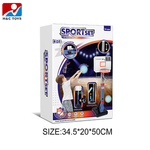 Juguete Deportivo 4 en 1 con Contador de Puntos Eléctrico, Soporte de Baloncesto para Interiores y Exteriores, Juego de Lanzamiento de Anillos con Luces y Juego de Béisbol con Luces - Product Image 6
