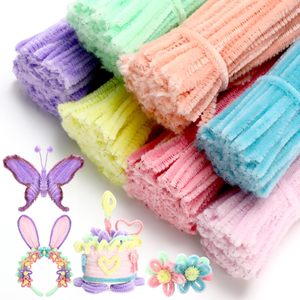 ของเล่นเด็ก DIY สร้างสรรค์ ท่อทำความสะอาดสีสันสดใส งานฝีมือ ก้านเชนิลล์ แท่งฟูฟ่อง ของเล่นเสริมพัฒนาการสำหรับเด็ก - Product Image 2