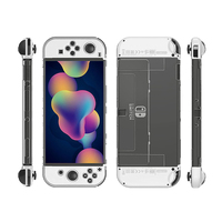 Étui de protection pour console Nintendo Switch OLED, matériau PC, coque transparente pour contrôleur NDS OLED, protection en cristal