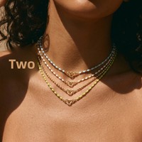 Kalung Mutiara Berbahan Baja Anti Karat Gaya Bohemian Eropa Amerika, Multi Warna, Opsional dengan Gesper Cincin Ganda, Liontin DIY