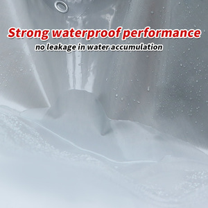 Tela de Camuflaje Tejida Recubierta de PVC Personalizada, Tela Gris para Raspar con Cuchillo, Tela Impermeable, Tela para Techos Deslizantes, Edificios Industriales, Exteriores - Product Image 4