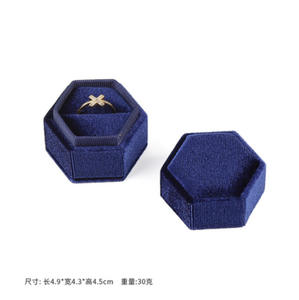 Caja de Joyería de Terciopelo Personalizada con Logotipo, Portátil, para Anillos, Aretes, Collares, Caja de Regalo, Caja de Almacenamiento - Product Image 4