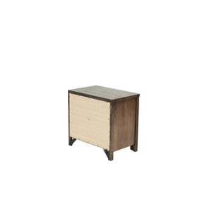 Comodino in legno massello con finitura FCJ in rovere con 2 cassetti comodino di ricarica Wireless per mobili da camera da letto per appartamenti - Product Image 2
