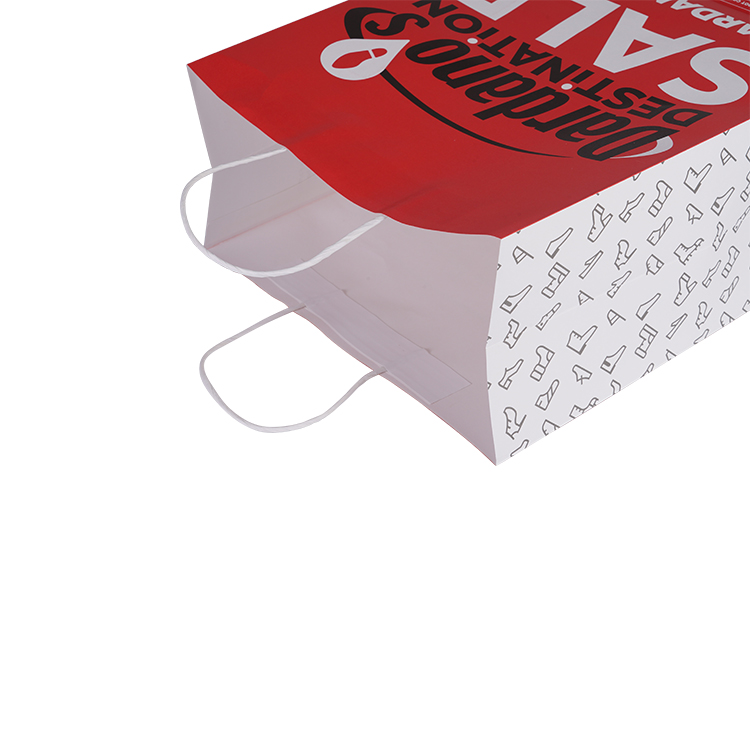 Wholesale retail grocery shopping packaging custom made fast food take away clothes packaging kraft paper bag