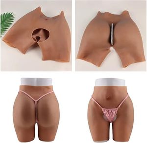 Coussin de fesses en silicone souple 100% silicone, une seule pièce, pour travestis, transgenres, sous-vêtements à entrejambe ouvert, rehausseur de fesses - Product Image 3