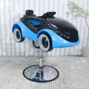 Equipo de Barbería Listo para Enviar, Silla de Peluquería Infantil, Silla de Peluquería Eléctrica con Forma de Auto, Silla de Peluquero para Niños - Product Image 1