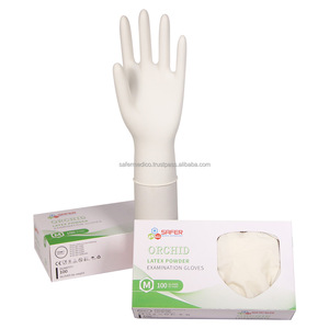 Guantes Desechables de Látex para Examen, Resistentes al Agua, Finos, Blancos, para Hospitales y Clínicas Dentales - Product Image 6