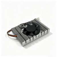 Dissipateur thermique tout en aluminium avec ventilateur 75x54x13mm 12V 45W 4000RPM 4 broches avec contrôle de vitesse pour le refroidissement des puces de cartes industrielles embarquées
