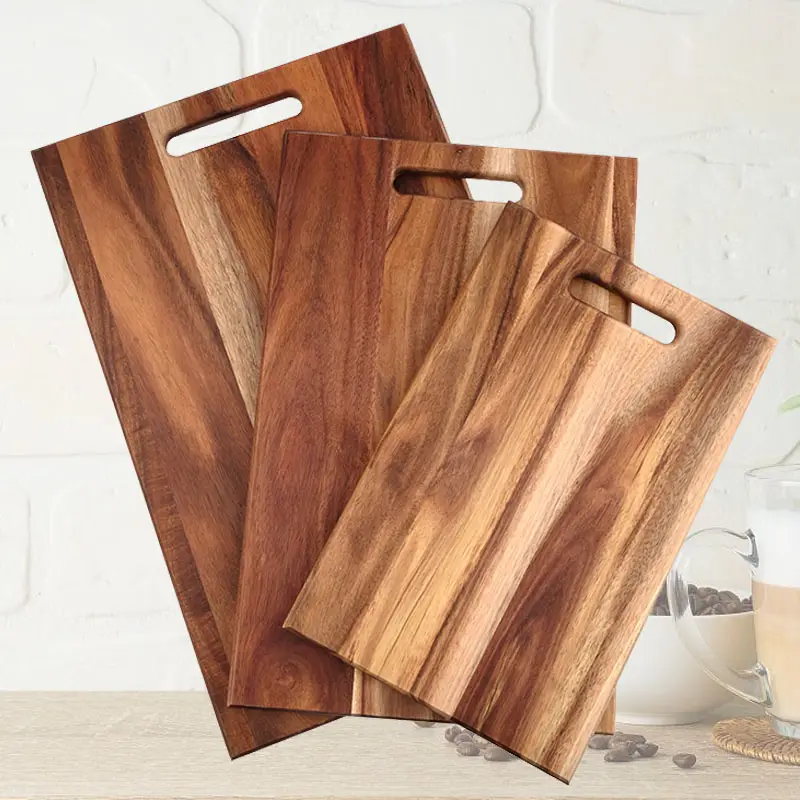 Wholesale Large Blank Wood Cutting Boards Acacia Wood with Logo tabla de cortar cocina
