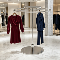 Présentoir rotatif circulaire en métal pour magasin, pour foulards, châles, vêtements, robes, jeans, chemises, tapis et moquettes