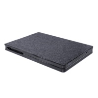 Keyboard kantor lipat, tombol gunting ergonomis portabel ukuran saku, nirkabel lipat Mini Touchpad Keyboard untuk PC Tablet