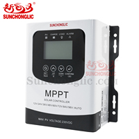 Contrôleur solaire à écran LCD Sunchonglic 30A 12V 24V 36V 48V 60V 72V 84V 96V Contrôleur de charge MPPT