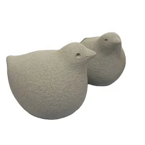 Vente en gros Accessoires de jardin féerique Figurine d'oiseau en résine d'extérieur Ornement Décoration Statue d'animal Décoration de bureau à domicile Cadeau