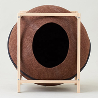 Nichoir pour animaux de compagnie en feutre fait main de qualité supérieure, écologique, en laine, pour l'intérieur, chaud et confortable