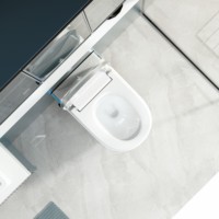 Tanque de agua oculto de diseño Simple y moderno de alta calidad, baño inteligente montado en la pared, Control remoto alargado, trampa P automática