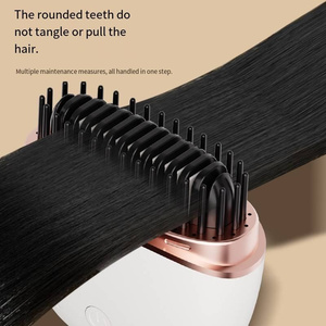 Brosse de massage pour cheveux professionnelle à chauffage rapide PTC, brosse de coiffage intelligente rechargeable pour femmes - Product Image 3
