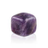 En gros, Ornement en cube de cristal de quartz rose naturel poli, Pierre de guérison, Pierre de vin en glace carrée en améthyste, Objets sculptés