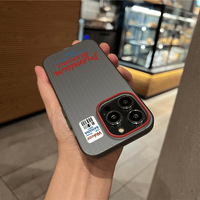 Étui de téléphone compatible avec l'étiquette anglaise pour 17 Pro Max, en silicone gel antichoc, personnalisé pour 16/15/13/12/11/XS/X
