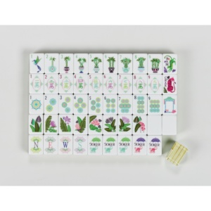 Fichas de Mahjong Americanas Personalizadas, Diseño Acrílico Verde Claro, Juego para 4 Jugadores - Product Image 2