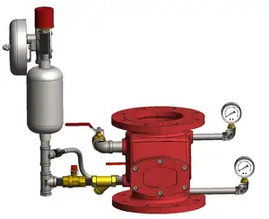 화재 물 시스템 용 Forde 연성 철 습식 시스템 경보 체크 밸브