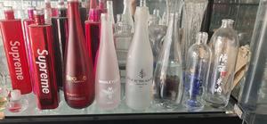 Bouteille de liqueur en verre avec bouchon en liège, 500ml <span class=keywords><strong>700ml</strong></span> 750ml 1000ml, Mini bulle vide pour boisson, vin, Whisky, spiritueux, Vodka, prix d'usine, personnalisé - Product Image 6