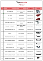 Pare-chocs avant Topzonauto pour Hyundai SANTA FE 2017 OE 86511-A1800, assemblage de pare-chocs d'origine
