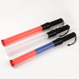トーチライトLEDトラフィックバトン、3AAバッテリー、プラスチックラバーセキュリティLEDトラフィックバトン - Product Image 2