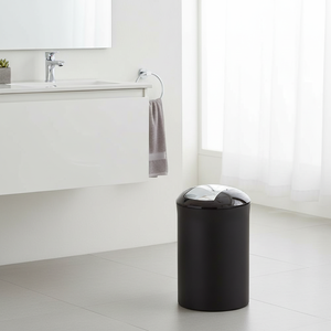 Cestino per Rifiuti in Acrilico Nero Spirella Collezione Sydney (5L) - Product Image 3