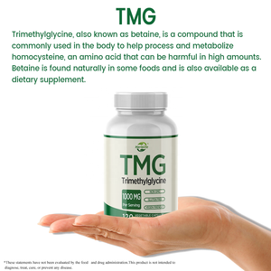 Complément de Bétaïne Triméthylglycine Anhydre (TMG) HACCP OEM ODM, Capsules TMG pour Soutenir la Santé Cardiaque et Hépatique - Product Image 2