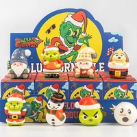 Jouet anti-stress en PVC au design Grinch de Noël avec emballage surprise pour soulager le stress et les adolescents