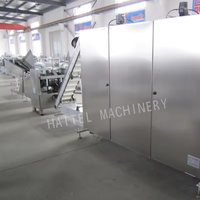 Ligne de production automatique de sucettes en forme de boule, du pot de cuisson au sucre à la machine d'emballage, facile à utiliser