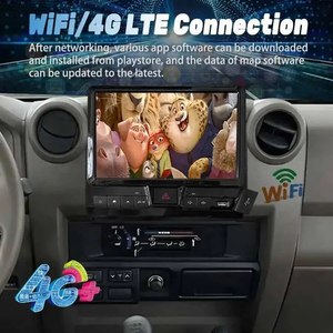 วิทยุติดรถยนต์ Carplay สำหรับ Toyota Land Cruiser LC76 ปี 2007-2025 ระบบ Android 14 เครื่องเล่นมัลติมีเดีย วิดีโอ GPS นำทาง จอสัมผัส สเตอริโอ - Product Image 3