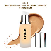 Fond de teint crème matifiant à couvrance totale, contrôle du sébum, hydratant, pour femmes, tous types de peau
