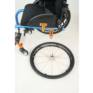 Penyembuhan lipat olahraga, kursi roda logam campuran kecepatan tinggi ringan, peralatan rehabilitasi perjalanan kebugaran orang tua - Product Image 2