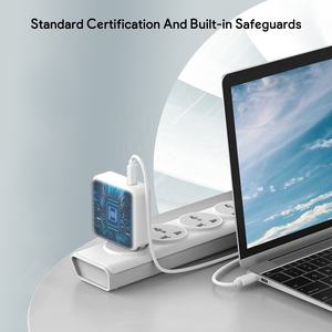 <span class=keywords><strong>Chargeur</strong></span> rapide <span class=keywords><strong>USB</strong></span>-<span class=keywords><strong>C</strong></span> certifié 30W <span class=keywords><strong>61W</strong></span> 67W 70W 87W 96W 100W 118W 140W pour <span class=keywords><strong>MacBook</strong></span> Air <span class=keywords><strong>Pro</strong></span> et téléphone portable avec protection QC3.0 OCP - Product Image 6