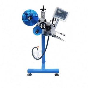 Metal Case Labeler Machine for Flat Surfaces <b>Packaging</b> Bottles Boxes Bags <b>Textiles</b> Food Glass PLC Core Bag Labeling Machine Head - Product Image 1