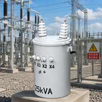 Transformateurs immergés dans l'huile monophasés montés sur poteau, en aluminium, 60 Hz, 25 KVA, 50 KVA, 100 KVA, 333 KVA, 13,8 KV, 34,5 KV, 480 V