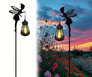 Anpassbare Dekorative Solar-LED-Gartenleuchte aus Eisen für den Außenbereich, IP44 Wasserdicht, Warmweißes Licht - Product Image 4