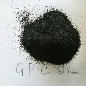 Grafit sintetis buatan GPC Petroleum Coke ukuran 1-5mm Recarburizer Tiongkok belerang rendah