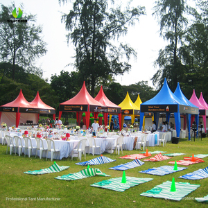 Luxe Buitenevenementen Maat Pvc + Aluminium Pagode Tent P-Serie Waterdichte Pagode Tent Piramide Tenten - Product Image 3