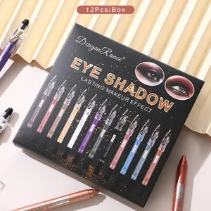 Aplikator Eye Shadow untuk palet magnetis 12 In 1eye Shadow palet kustom Eye Shadow Halloween